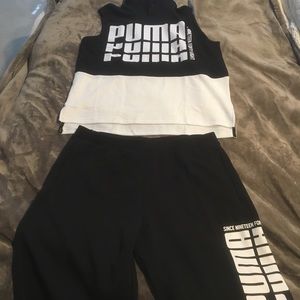 Sleeveless hoodie and short set XL SIZE